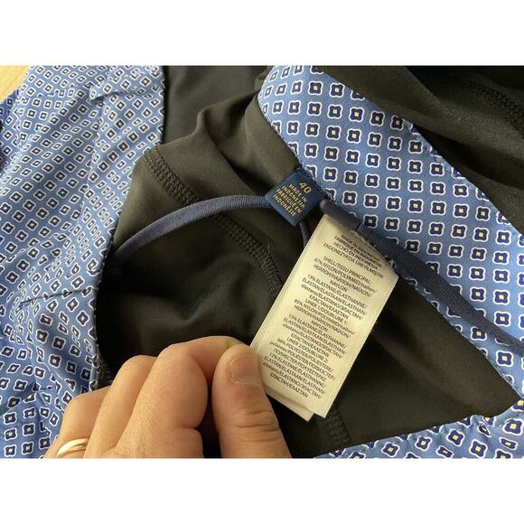 POLO RALPH LAUREN GOLF HYBRID SHORT 9" LINER BLUE AOP SIZE 40 - Picture 5 of 13